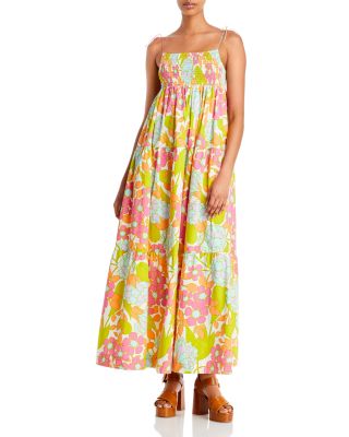 S/W/F Shirred Maxi Dress | Bloomingdale's